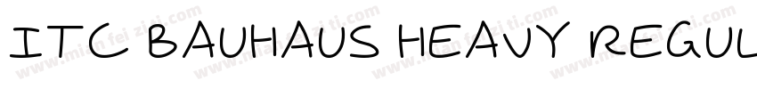 ITC Bauhaus Heavy Regular字体转换